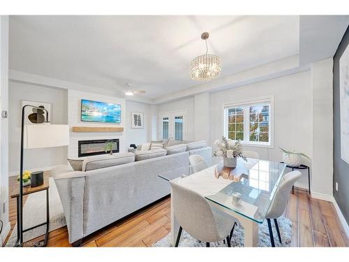 45 Nisbet Boulevard, Waterdown, ON - Indoor Photo Showing Living Room With Fireplace