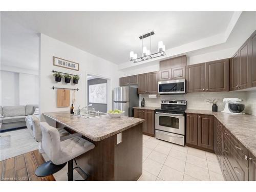 45 Nisbet Boulevard, Waterdown, ON - Indoor Photo Showing Kitchen With Stainless Steel Kitchen With Double Sink