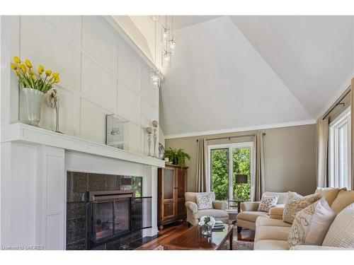 10011 Hume Court, Milton, ON - Indoor Photo Showing Living Room With Fireplace