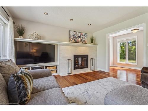 10011 Hume Court, Milton, ON - Indoor Photo Showing Living Room With Fireplace