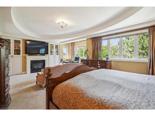 559 Golfview Court, Oakville, ON - Indoor Photo Showing Bedroom With Fireplace