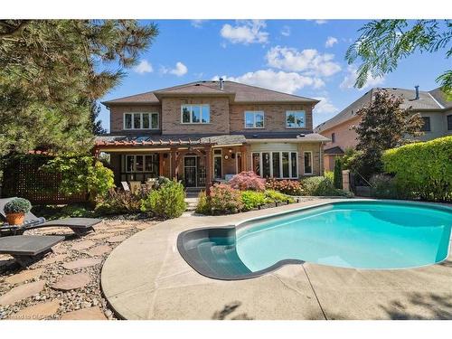 559 Golfview Court, Oakville, ON - Outdoor With In Ground Pool With Deck Patio Veranda