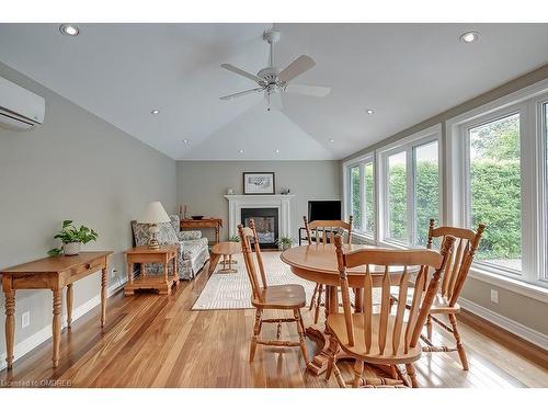 2492 Woburn Crescent, Oakville, ON - Indoor Photo Showing Dining Room With Fireplace