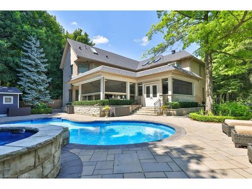 24 Raymar Place, Oakville, ON - Outdoor With In Ground Pool With Deck Patio Veranda