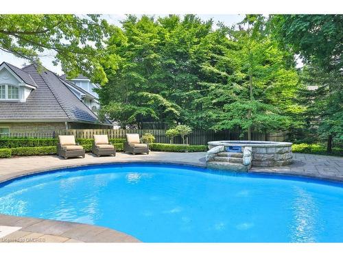 24 Raymar Place, Oakville, ON - Outdoor With In Ground Pool With Backyard