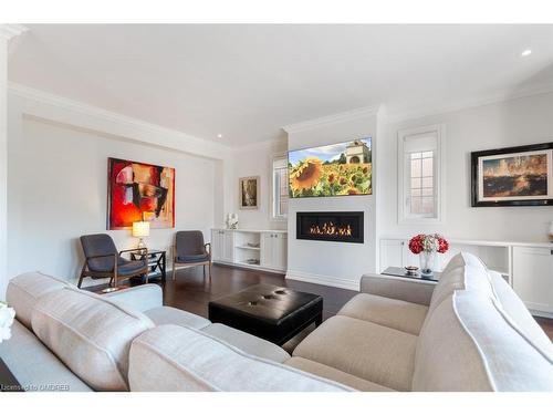 139 Wilson Street, Oakville, ON - Indoor Photo Showing Living Room With Fireplace