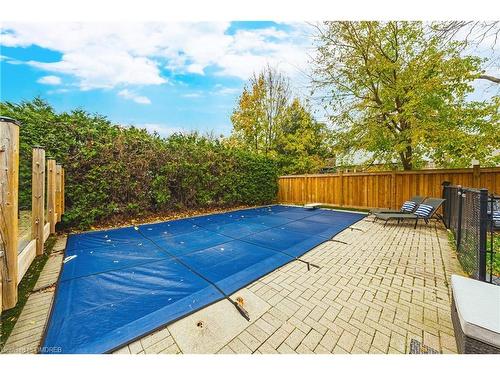 665 Montego Crescent, Burlington, ON - Outdoor With Above Ground Pool With Deck Patio Veranda With Backyard