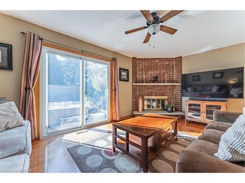 2080 Sixth Line, Oakville, ON - Indoor Photo Showing Living Room With Fireplace