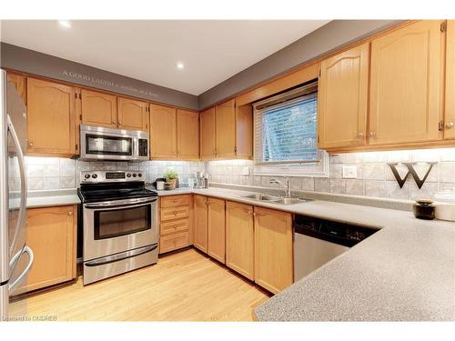 400 Claremont Crescent, Oakville, ON - Indoor Photo Showing Kitchen With Double Sink