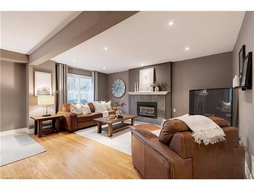 400 Claremont Crescent, Oakville, ON - Indoor Photo Showing Living Room With Fireplace