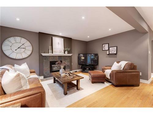 400 Claremont Crescent, Oakville, ON - Indoor Photo Showing Living Room With Fireplace