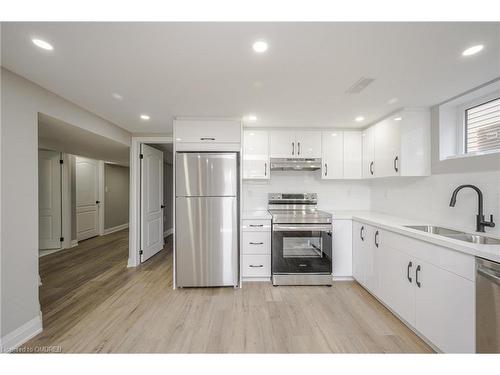 Lower-144 East 44Th Street, Hamilton, ON - Indoor Photo Showing Kitchen With Stainless Steel Kitchen