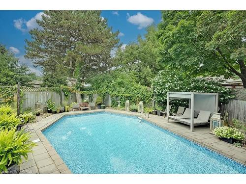 105 Osborne Crescent, Oakville, ON - Outdoor With In Ground Pool With Backyard