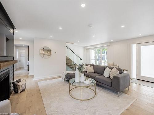 2212 Urwin Crescent, Oakville, ON - Indoor Photo Showing Living Room With Fireplace