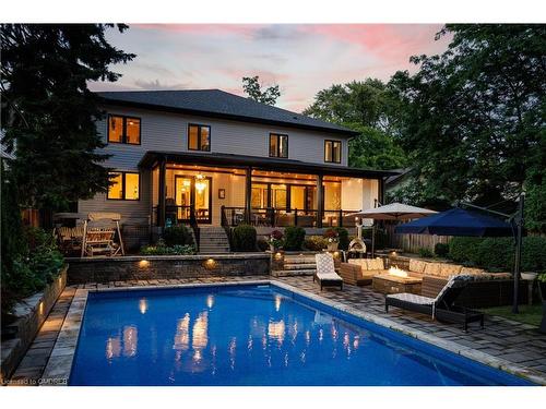 212 Pine Cove Road, Burlington, ON - Outdoor With In Ground Pool With Deck Patio Veranda