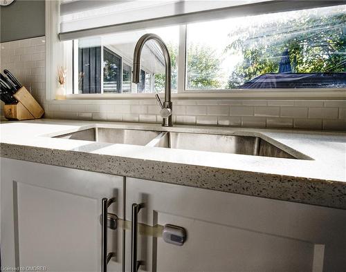 2132 Maplewood Drive, Burlington, ON - Indoor Photo Showing Kitchen With Double Sink