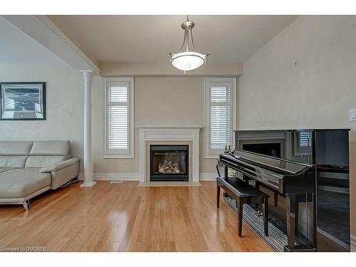 2452 Northridge Trail, Oakville, ON - Indoor Photo Showing Living Room With Fireplace