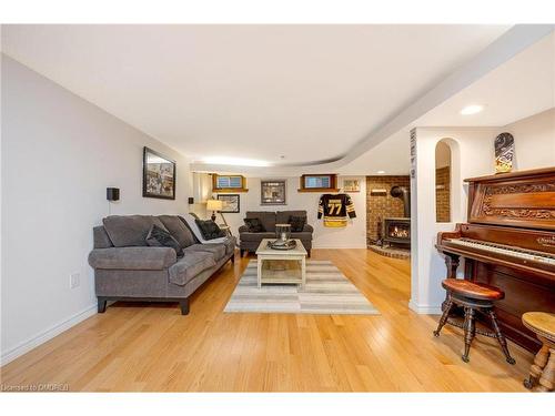 349 Delrex Boulevard, Halton Hills, ON - Indoor Photo Showing Living Room With Fireplace