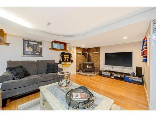 349 Delrex Boulevard, Halton Hills, ON - Indoor Photo Showing Living Room With Fireplace