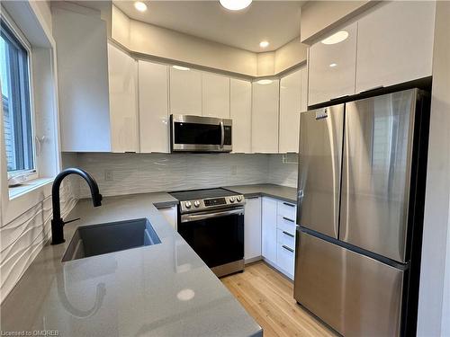 58B East 24Th Street, Hamilton, ON - Indoor Photo Showing Kitchen With Stainless Steel Kitchen With Upgraded Kitchen