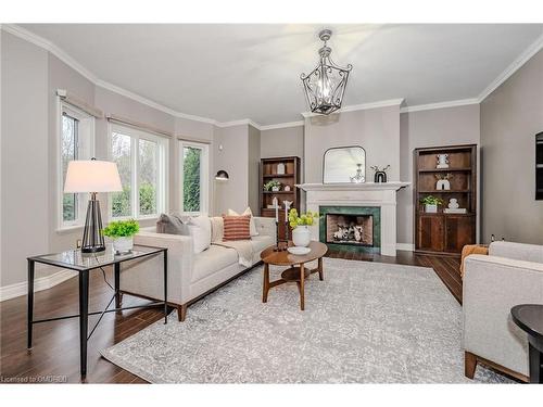 2184 Providence Road, Oakville, ON - Indoor Photo Showing Living Room With Fireplace