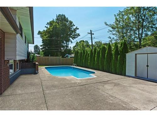 75 Maureen Avenue, Welland, ON - Outdoor With In Ground Pool