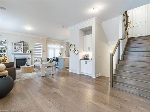 95 Viva Gardens Gardens, Oakville, ON - Indoor Photo Showing Living Room With Fireplace