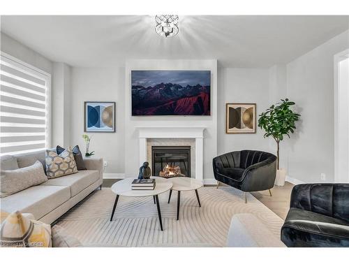 1058 Thompson Drive, Oshawa, ON - Indoor Photo Showing Living Room With Fireplace