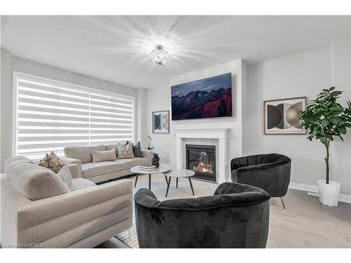 1058 Thompson Drive, Oshawa, ON - Indoor Photo Showing Living Room With Fireplace