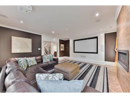 241 Roseland Crescent, Burlington, ON - Indoor Photo Showing Living Room With Fireplace