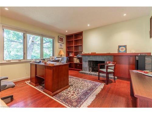 210 Radley Road, Mississauga, ON - Indoor Photo Showing Office With Fireplace