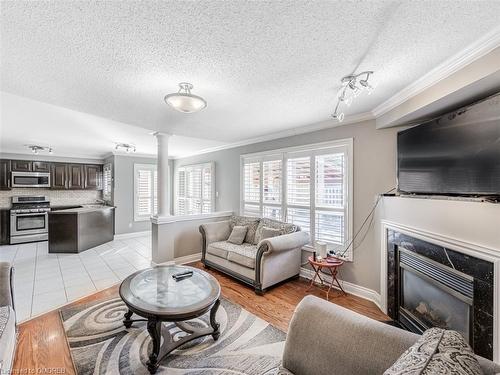 5930 Bassinger Place, Mississauga, ON - Indoor Photo Showing Living Room With Fireplace