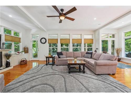 8181 Indian Trail, Eramosa, ON - Indoor Photo Showing Living Room With Fireplace