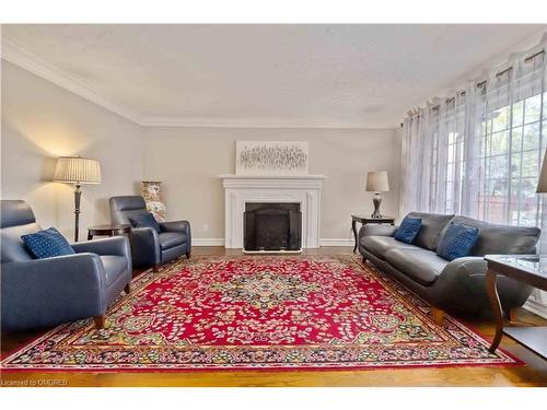 1195 Crestdale Road, Mississauga, ON - Indoor Photo Showing Living Room With Fireplace