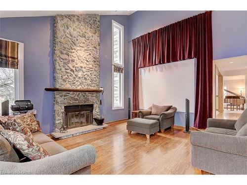 8 Bristol Sands Crescent, Uxbridge, ON - Indoor Photo Showing Living Room With Fireplace