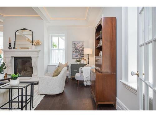 49 James Street, Milton, ON - Indoor Photo Showing Living Room With Fireplace