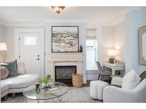 49 James Street, Milton, ON - Indoor Photo Showing Living Room With Fireplace