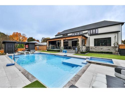 57 Joymar Drive, Mississauga, ON - Outdoor With In Ground Pool With Backyard