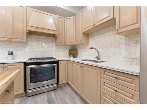 72 Leeming Street, Hamilton, ON - Indoor Photo Showing Kitchen With Double Sink