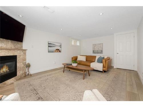 596 Thornwood Avenue, Burlington, ON - Indoor Photo Showing Living Room With Fireplace