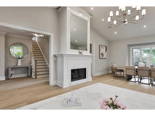 1312 Duncan Road, Oakville, ON - Indoor Photo Showing Living Room With Fireplace