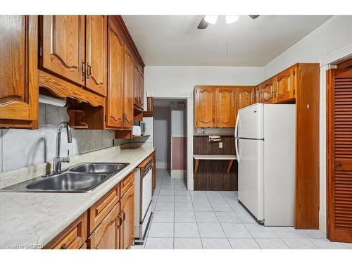 370 Herkimer Street, Hamilton, ON - Indoor Photo Showing Kitchen With Double Sink