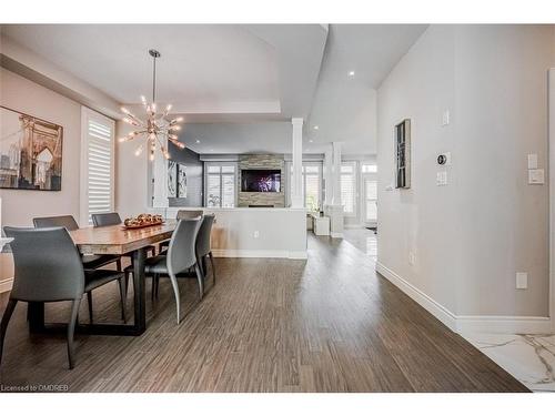 309 Vienna Street Street, Hamilton, ON - Indoor Photo Showing Dining Room With Fireplace