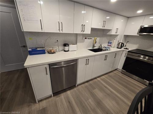 Basement-1412 Rose Way, Milton, ON - Indoor Photo Showing Kitchen With Upgraded Kitchen