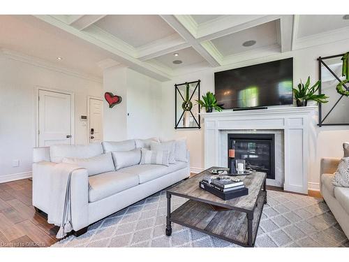 2355 Yolanda Drive, Oakville, ON - Indoor Photo Showing Living Room With Fireplace