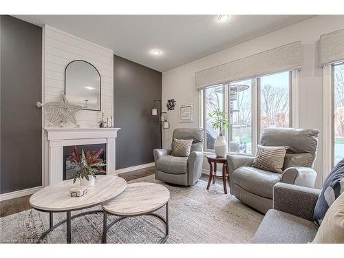 58 Mission Road, Brantford, ON - Indoor Photo Showing Living Room With Fireplace