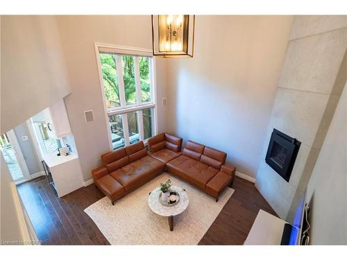 1621 Bayshire Drive, Oakville, ON - Indoor Photo Showing Living Room With Fireplace