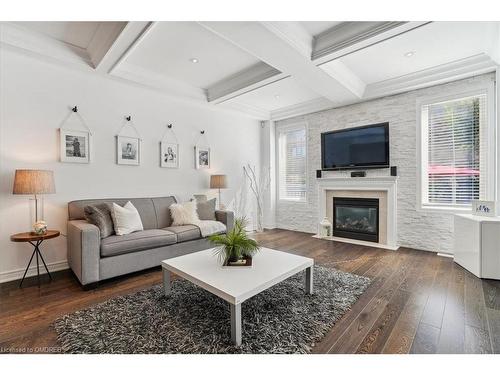 2420 Spring Meadow Way, Oakville, ON - Indoor Photo Showing Living Room With Fireplace