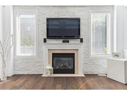 2420 Spring Meadow Way, Oakville, ON - Indoor Photo Showing Living Room With Fireplace