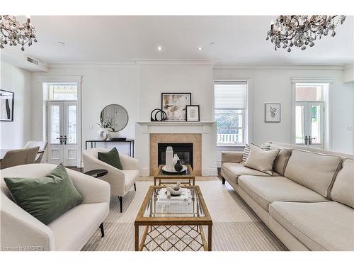 5-32 Gothic Avenue, Toronto, ON - Indoor Photo Showing Living Room With Fireplace